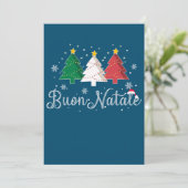Buon Natale Italian Christmas Tree 招待状 (スタンド正面)