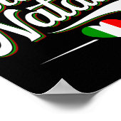 Buon Natale Italian Family Christmas Italy Pride H ポスター (角)