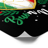 Buon Natale Italian Family Pasta Christmas Tree Xm ポスター (角)