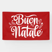 Buon Natale Italian Merry Christmas 横断幕 (横)