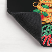 Buon Natale Italian Pasta Spaghetti Funny Christma マウスパッド (コーナー)