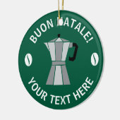 Buon Natale Moka Pot Christmas tree ornament セラミックオーナメント (左)
