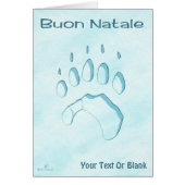 Buon Natale - Polar Bear Paw Print (正面)