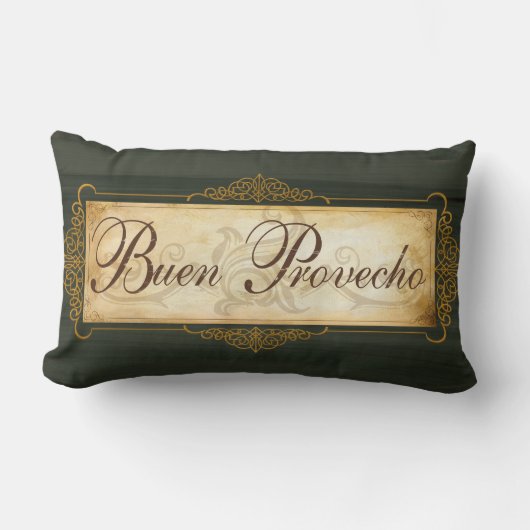 Buon Provechoの装飾の枕 ランバークッション (正面)