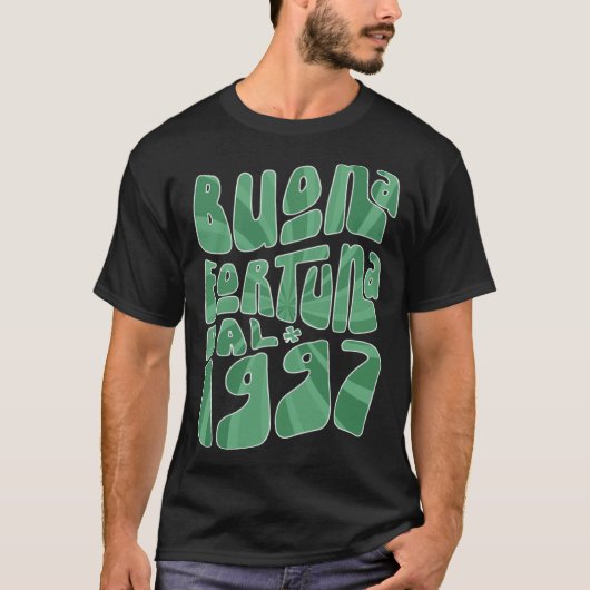 Buona Fortuna Dal 1997 26 Anni Compleanno St Patri Tシャツ (正面)