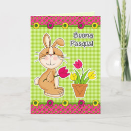 Buona Pasquaイースターカードイタリアンイン シーズンカード