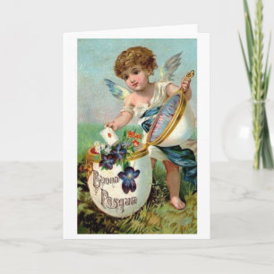 Buona Pasqua! ビクトリアンなイタリア人のイースターカード シーズンカード
