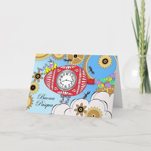 Buona Pasqua, Steampunk Easter inイタリアン飛んでいる, シーズンカード (正面)