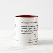 Buongiorno -おはようはマグに2ある調子を与えました ツートーンマグカップ (中央)