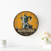 Buongiorno Coffee ラージ壁時計 (ホーム)