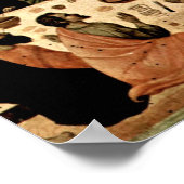 Buoninsegna – 最後の晩餐の足の洗浄 ポスター (角)