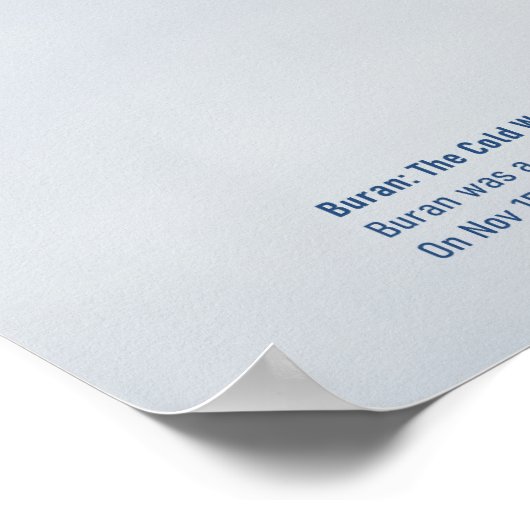 Buran: Returning Through the Clouds ポスター (角)