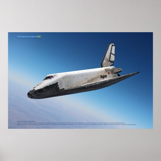 Buran Shuttle: Majestic Atmospheric Descent ポスター (正面)