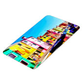 Buranoのベニスの水彩画の絵画 マグネット (左側)