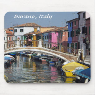 Burano; レースの島のマウスパッド マウスパッド