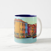 BURANO – ヴェネツィアラグーンヴェネツィア – ブルノ ツートーンマグカップ (正面右)