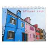 Burano 2026 calendar カレンダー (カバー)
