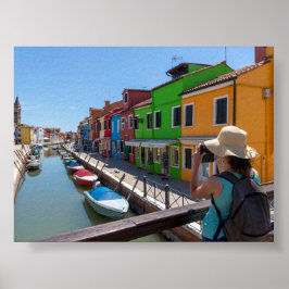 Burano houses ポスター
