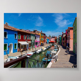 Burano houses ポスター