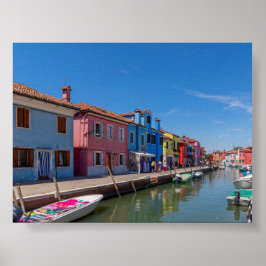 Burano houses ポスター