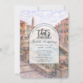 Burano Italian Themed Bridal Shower 招待状 (正面)