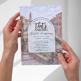 Burano Italian Themed Bridal Shower 招待状