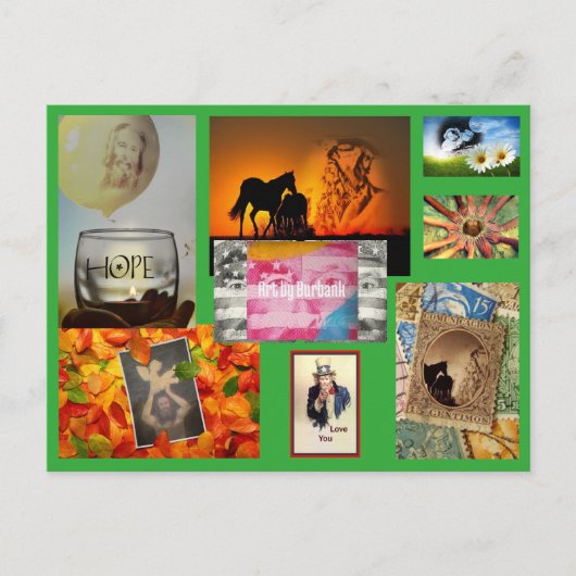Burbankポストカード – Art by Burbank ポストカード (正面)