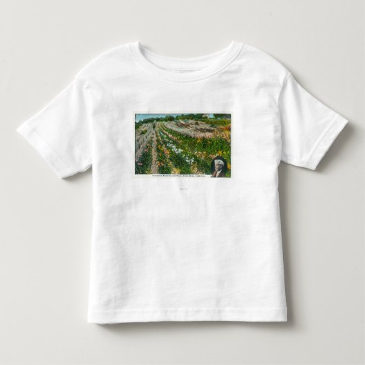 Burbanksの試験農場の空中写真 トドラーTシャツ (正面)