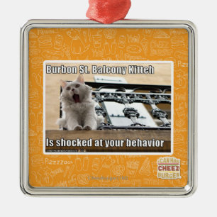 Burbon St.のバルコニーKitteh メタルオーナメント