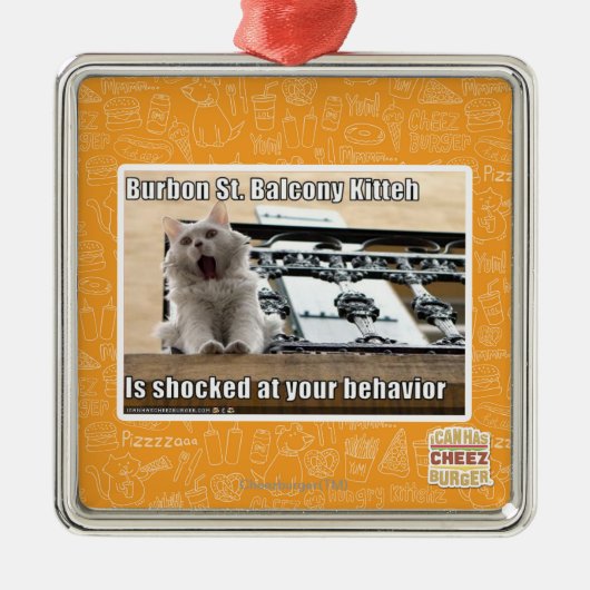 Burbon St.のバルコニーKitteh メタルオーナメント (正面)