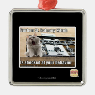 Burbon St.のバルコニーKitteh メタルオーナメント