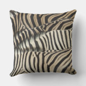 Burchellのシマウマの頭上式の眺め クッション (裏面)