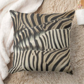 Burchellのシマウマの頭上式の眺め クッション (ブランケット)