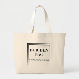 BUR'DEN BAG BLACK NATURAL JUMBO TOTE BAG ラージトートバッグ