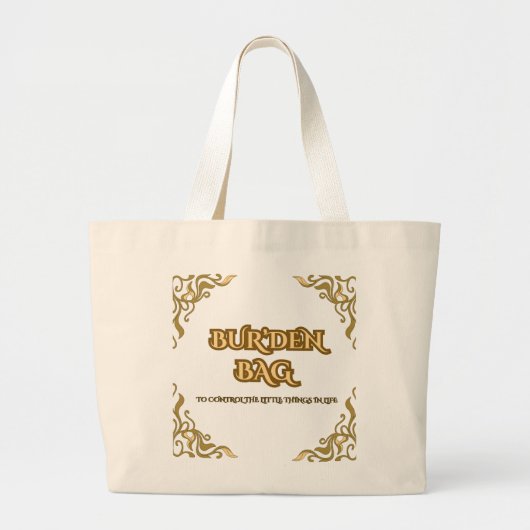 BUR'DEN BAG, FLORAL CANVAS JUMBO TOTE BAG ラージトートバッグ (正面)
