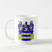 Burdetteの紋章付き外衣 コーヒーマグカップ (左)