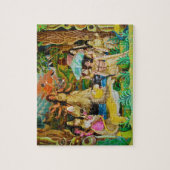 BurdwanのDurgaのフェスティバルの女神Durga ジグソーパズル (縦)