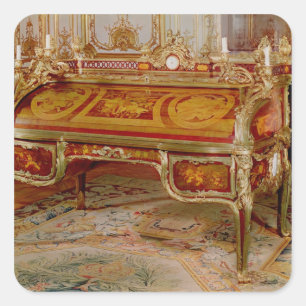 Bureau du Roi by Oeben and Riesener スクエアシール