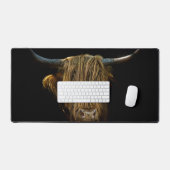 Bureaumat beschermer portret Schotse hooglander デスクマット (キーボード&マウス)