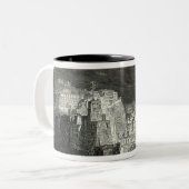 Burfordの月光によるナポリの新しいパノラマ ツートーンマグカップ (正面左)