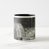 Burfordの月光によるナポリの新しいパノラマ ツートーンマグカップ (中央)