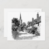 Burford Village Cotswolds  ポストカード (正面/裏面)