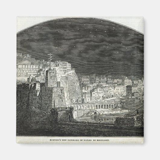 Burford's New Panorama of Naples by Moonlight マグネット (正面)