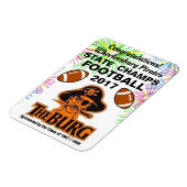 Burgがサッカー選手権に勝利 – 冷蔵庫 マグネット (左側)