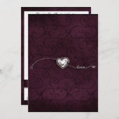 Burgandyの輝き 招待状 (正面/裏面)