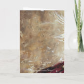 Burgandy Art Angel Greeting Card, Ebony Angel カード (裏面)