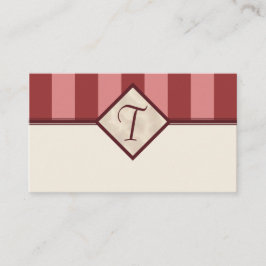 Burgandy & Pinkのギフト結婚登録カード エンクロージャーカード