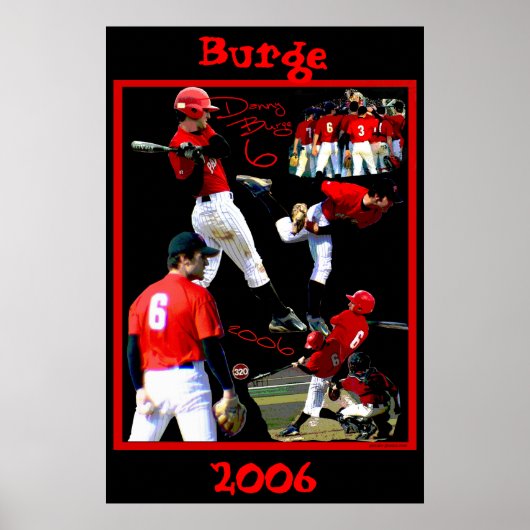 Burge Freshman Baseballポスター ポスター (正面)