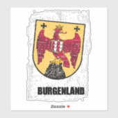 Burgenland Bundesland Österreich Geschenksidee シール (シート)