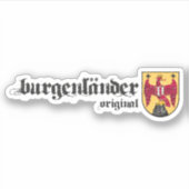 Burgenländer Original Österreich Wappen Rustikal シール (正面)